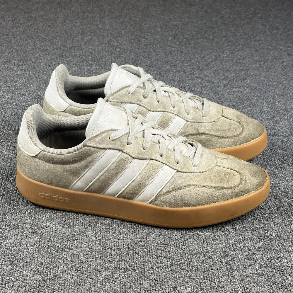 Adidas Barreda Decode Suede Shoes Men's Size 13 White Gum JR1325 Sneakers